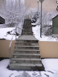 Ochrana proti zamrzání - schodiště